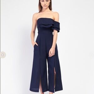 Vivian Chan Blue Mari Jumpsuit Size XS